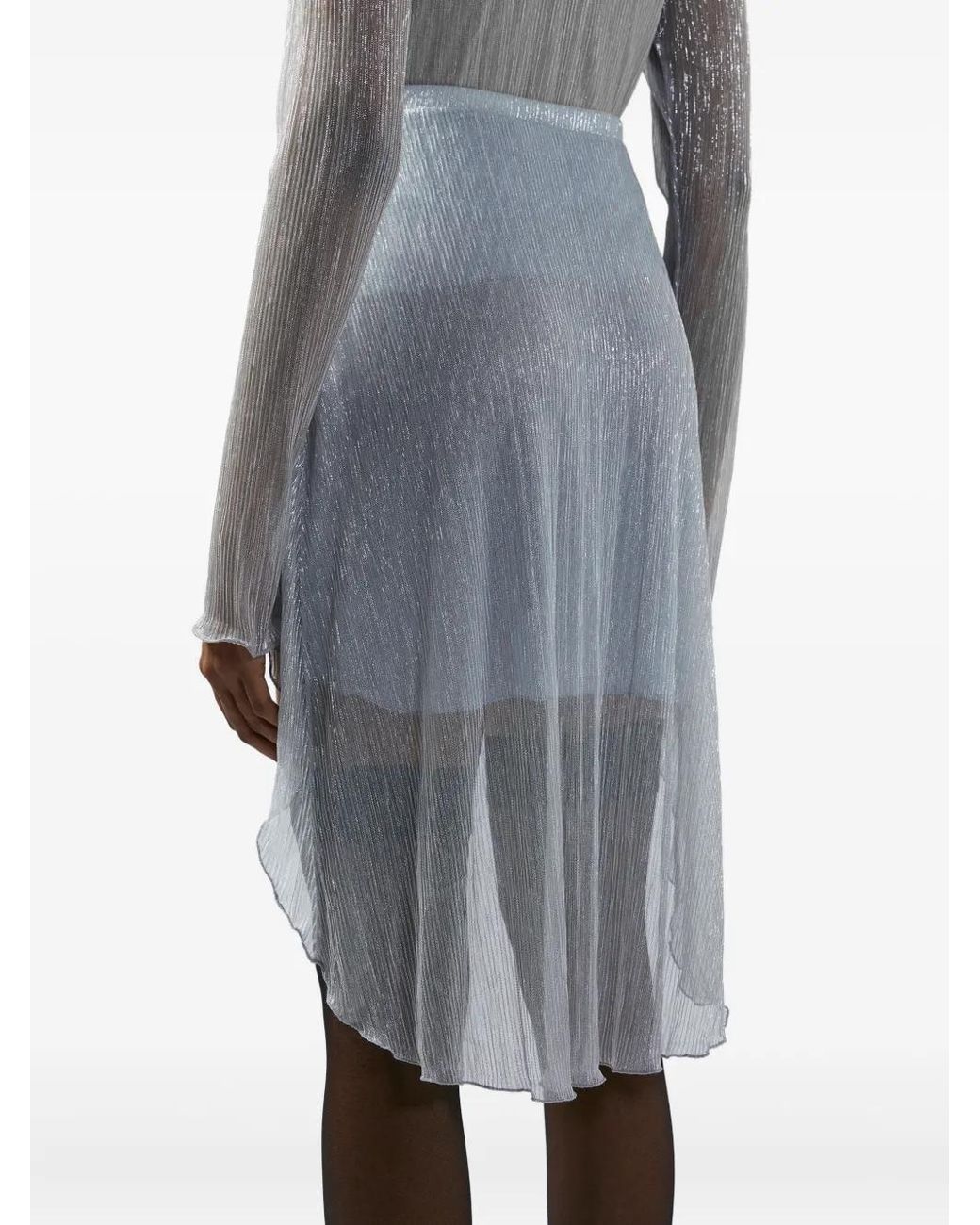 Gcds White Rouches Skirt