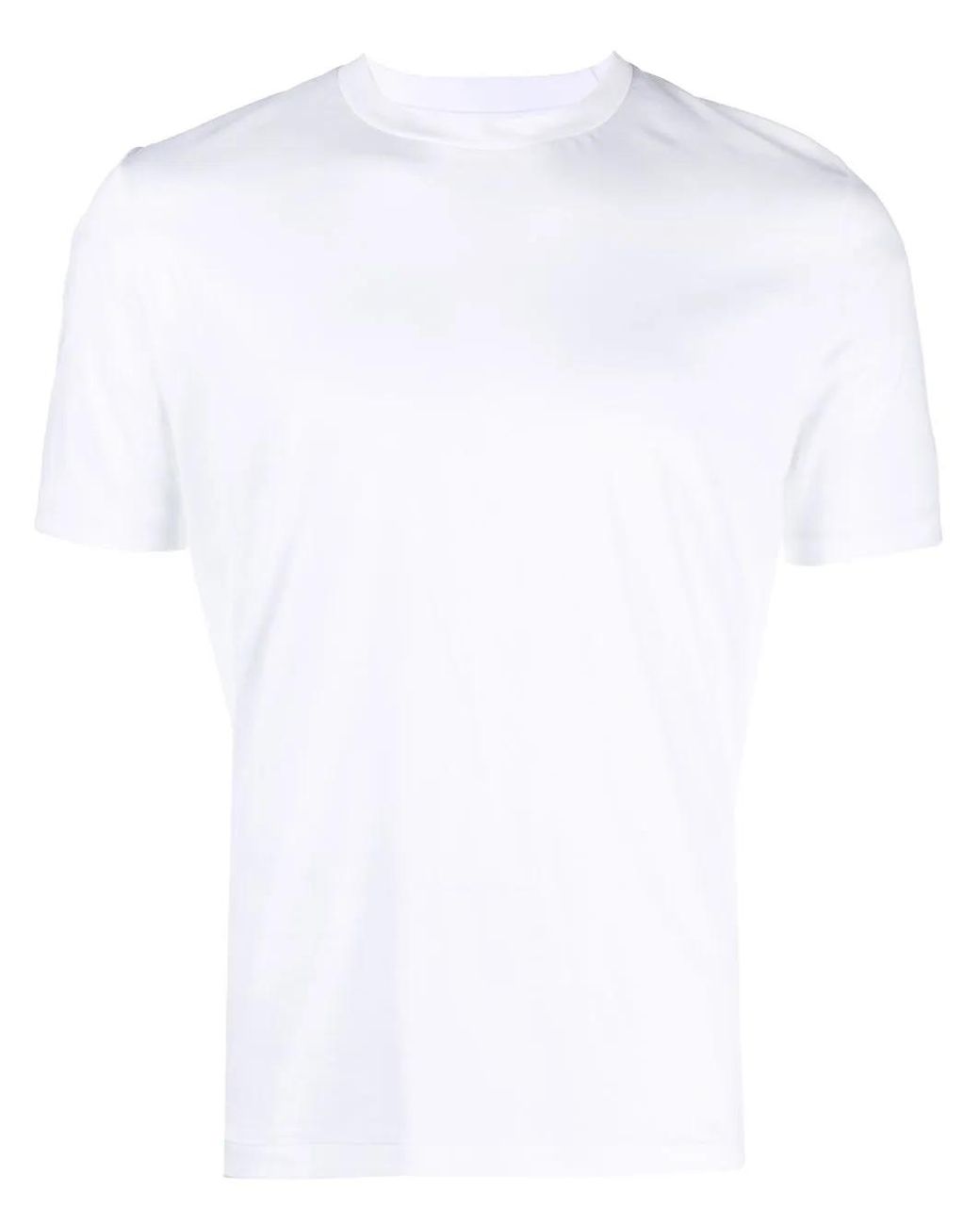Zimmerli of Switzerland White Crew-Neck Cotton T-Shirt for men