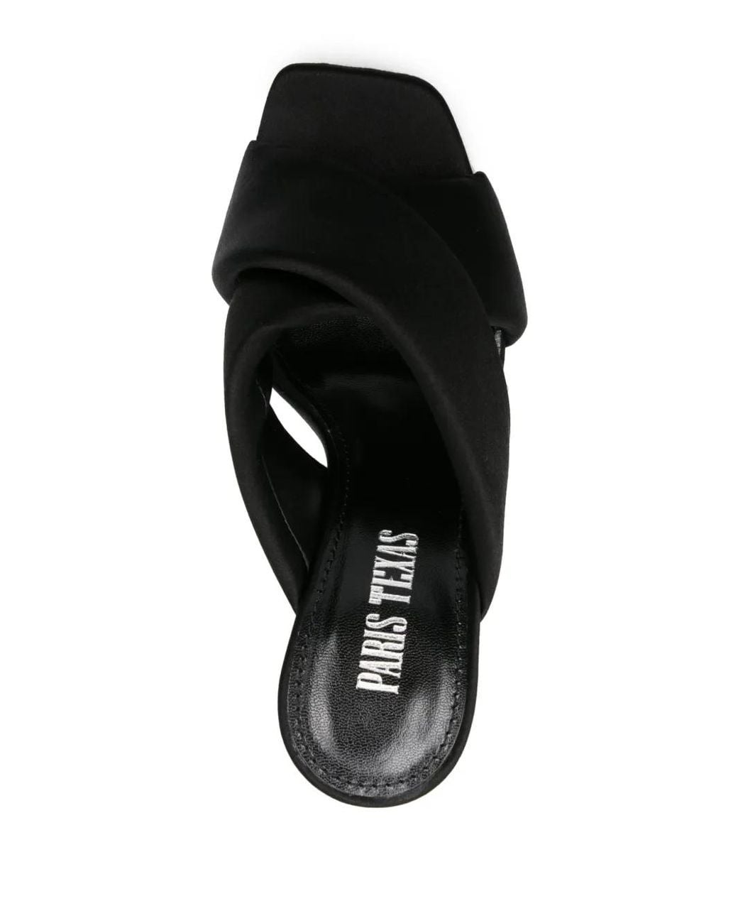 Paris Texas Black Dafne Open-Toe Sandals