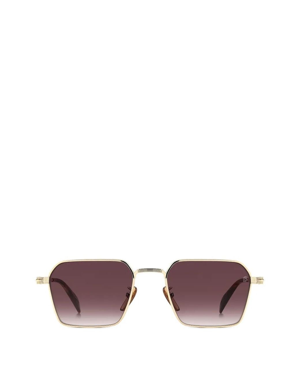David Beckham Purple Geometric-Frame Sunglasses for men