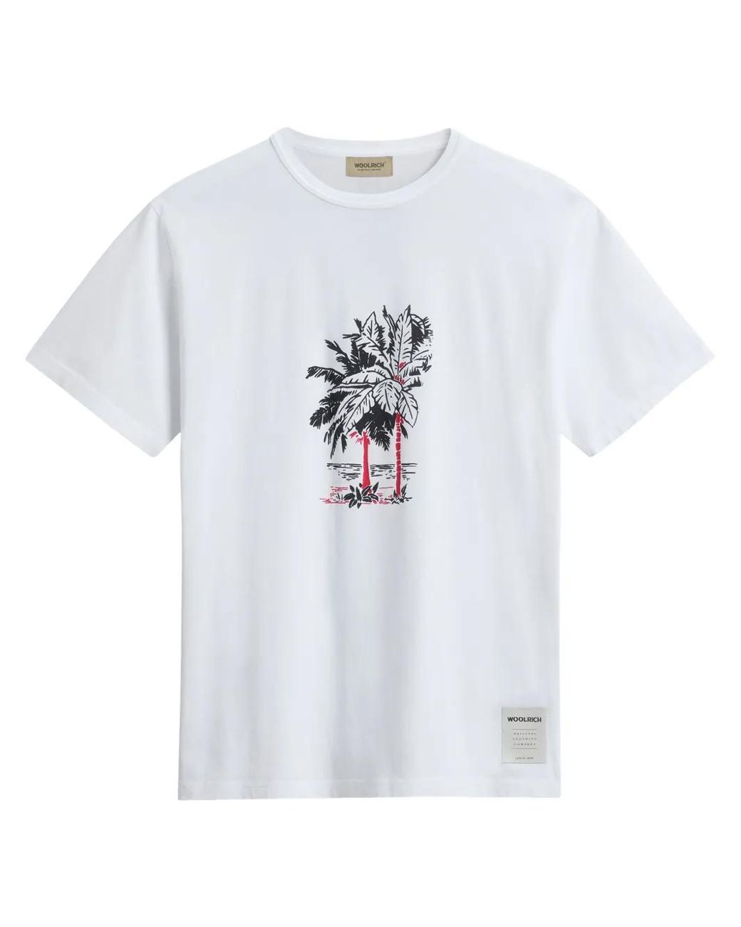 Woolrich White Offshore T-Shirt for men