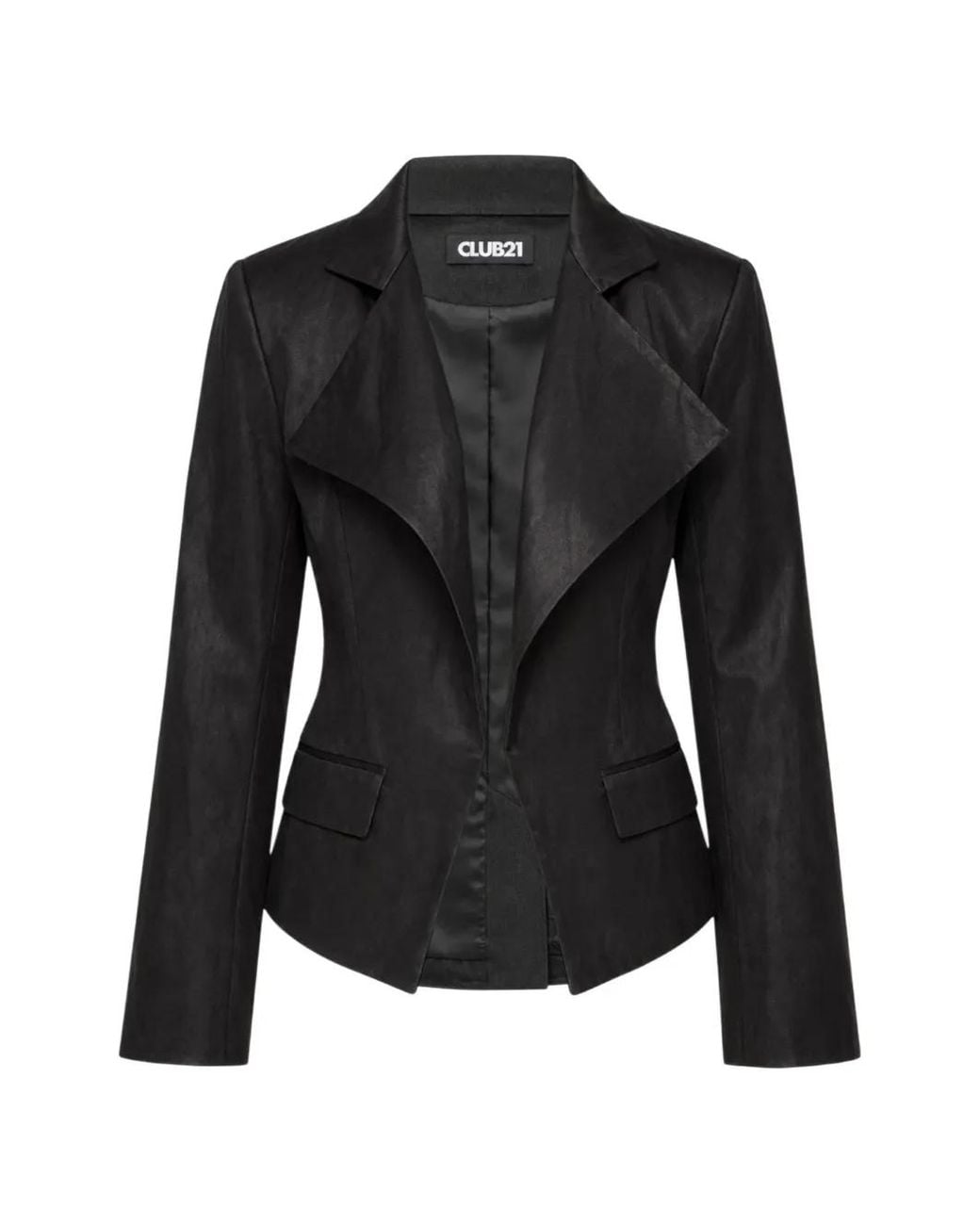 Club21 Collection Black Sloane Peak-Lapels Jacket