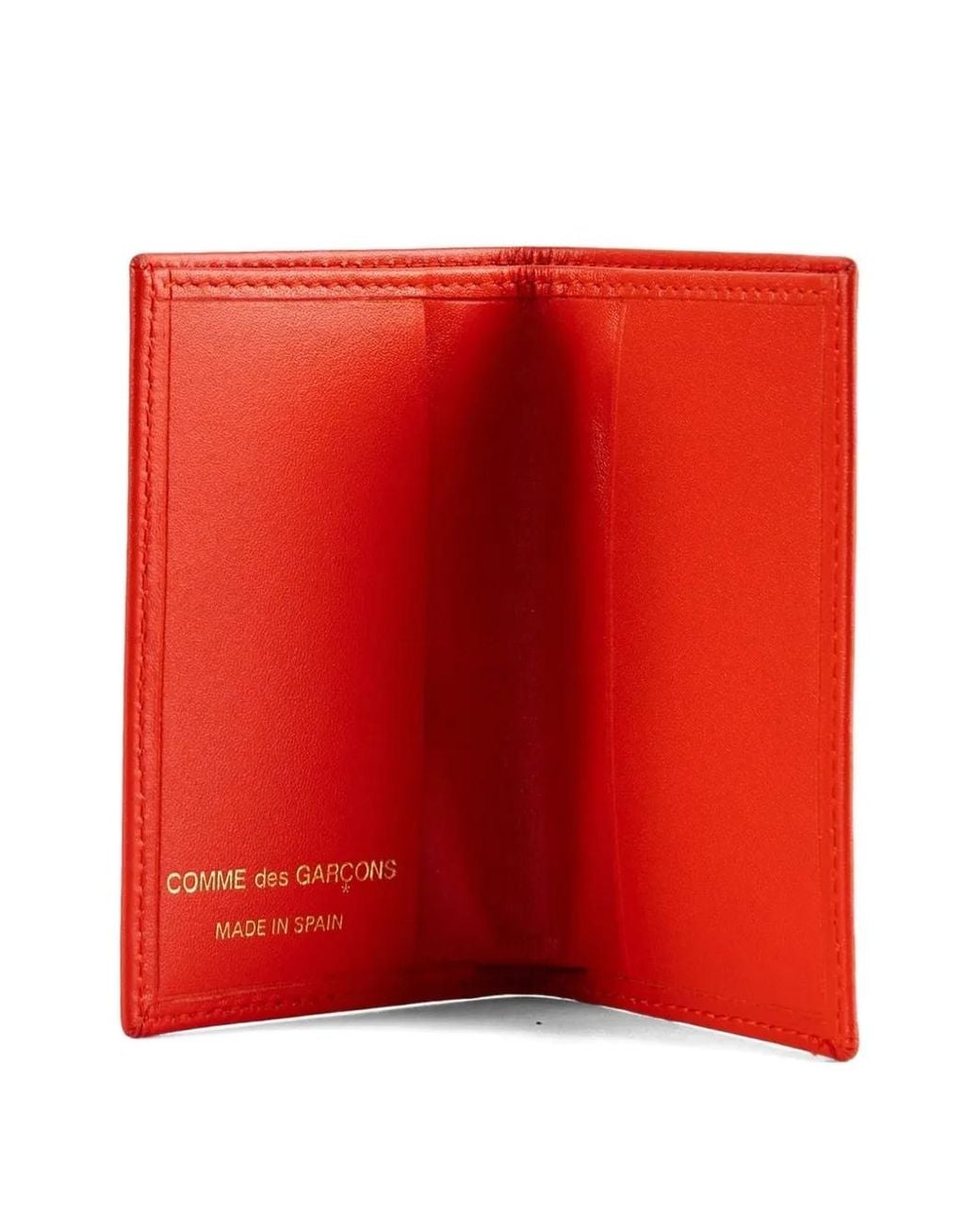 Comme des Garçons Red Bi-Fold Leather Wallet