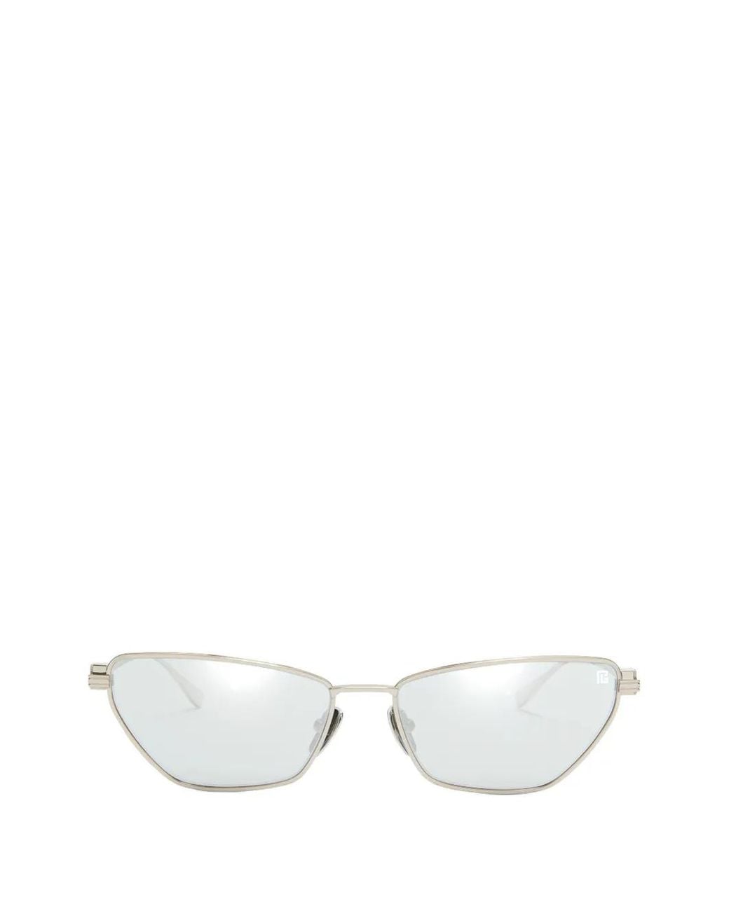 Balmain White Cat-Eye Sunglasses