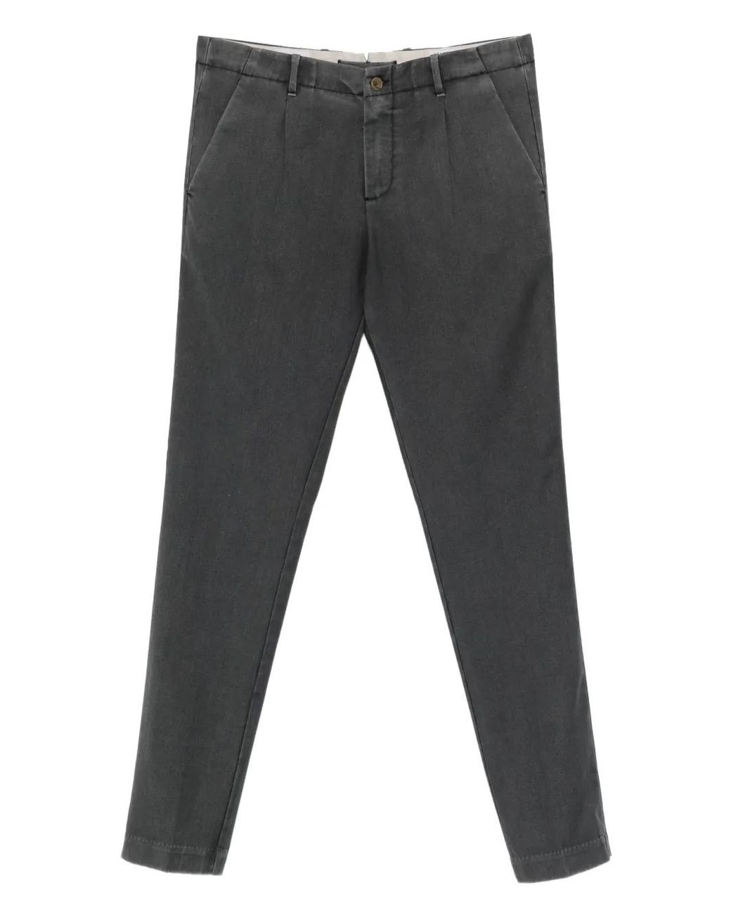 Myths Gray Pleated Trousers for men