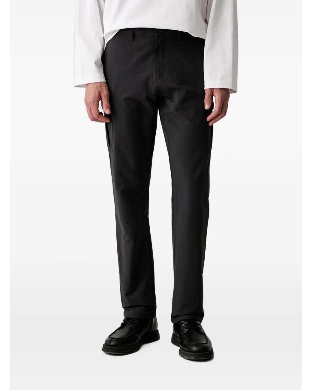 Helly Hansen Black Logo-Patch Trousers for men