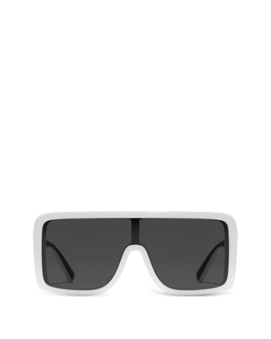 Dolce & Gabbana Gray Logo Rectangle-Frame Sunglasses