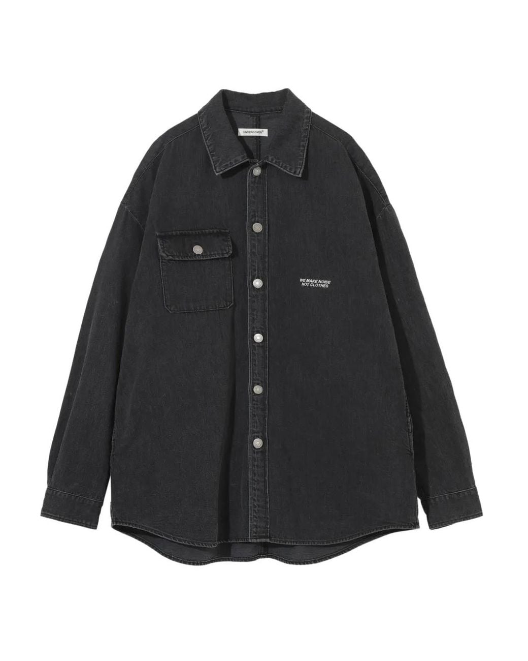 Undercover Black Uc1E4411 Frayed Pocket Shirt for men