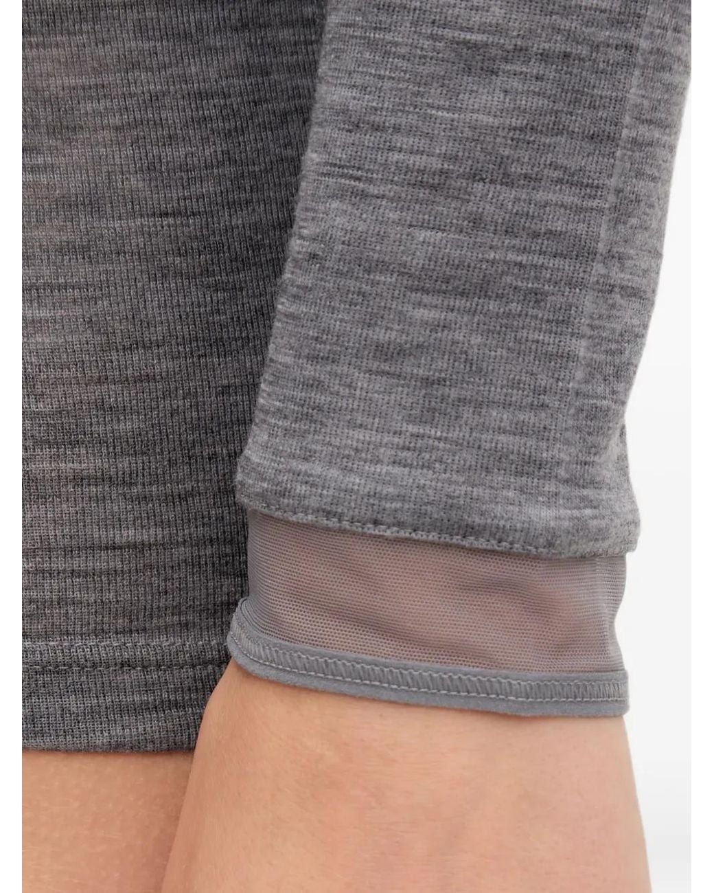 Chantelle Gray Juliana Mesh-Trim Long-Sleeve T-Shirt