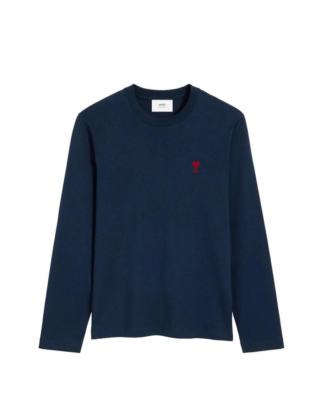 AMI Blue Ami De Coeur Long-Sleeved T-Shirt