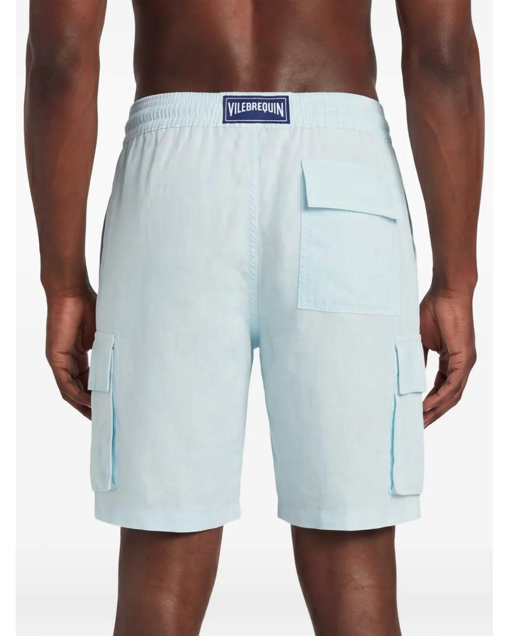 Vilebrequin Blue Cargo Pockets Swim Shorts for men