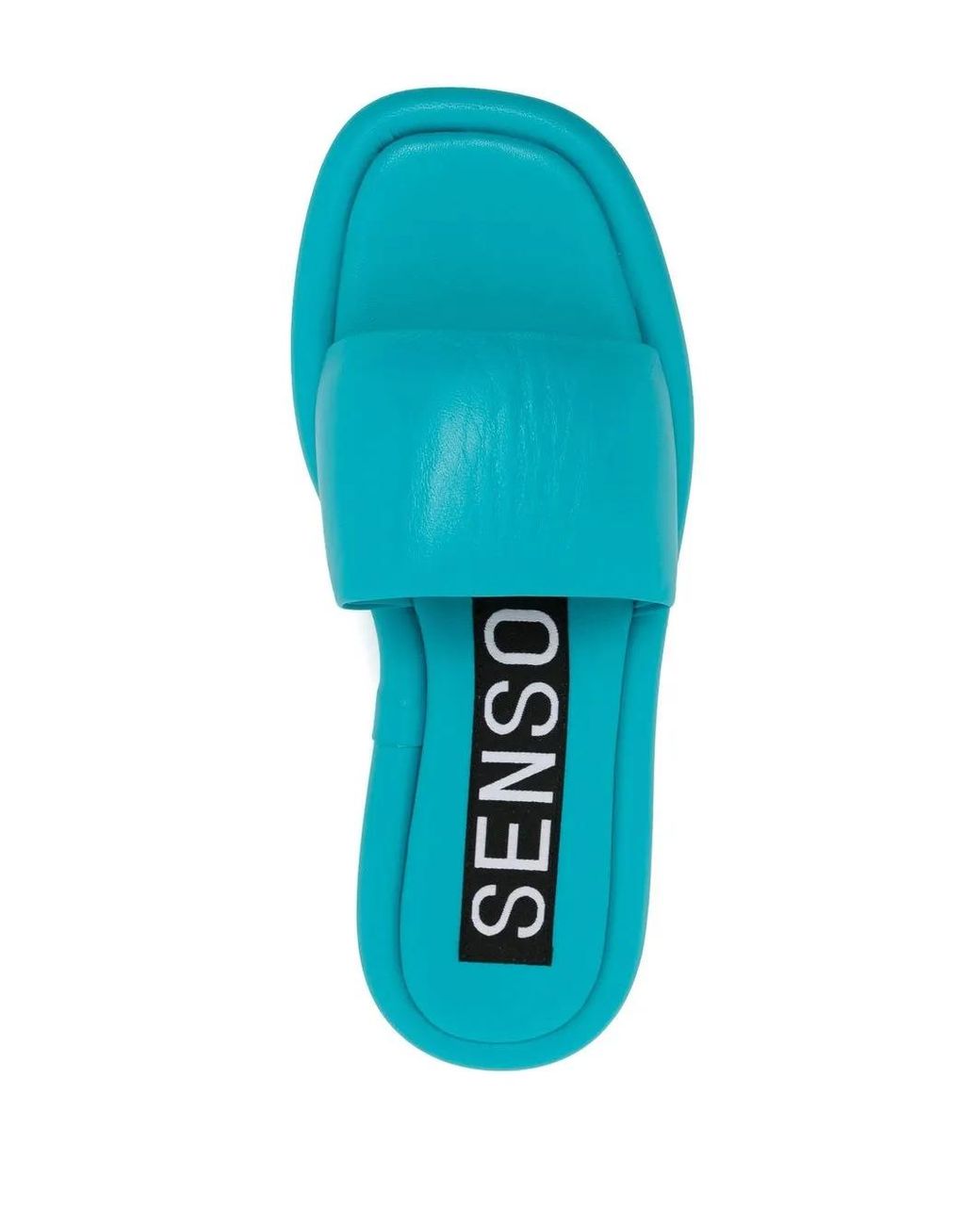 Senso Blue Bentley Leather Sliders