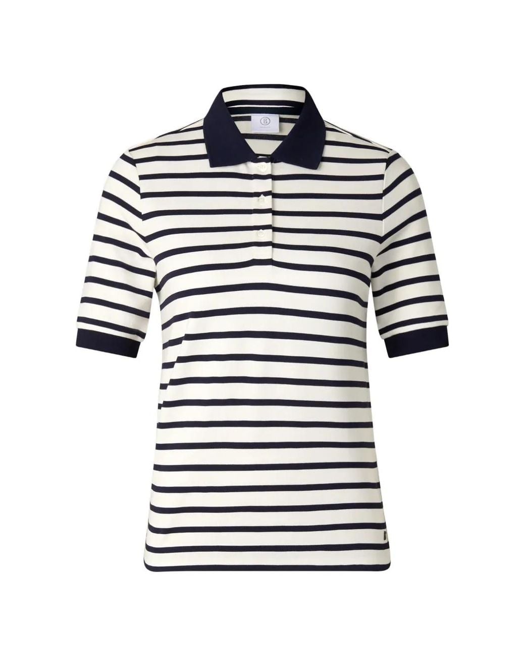 Bogner Blue Rea Striped Polo Shirt
