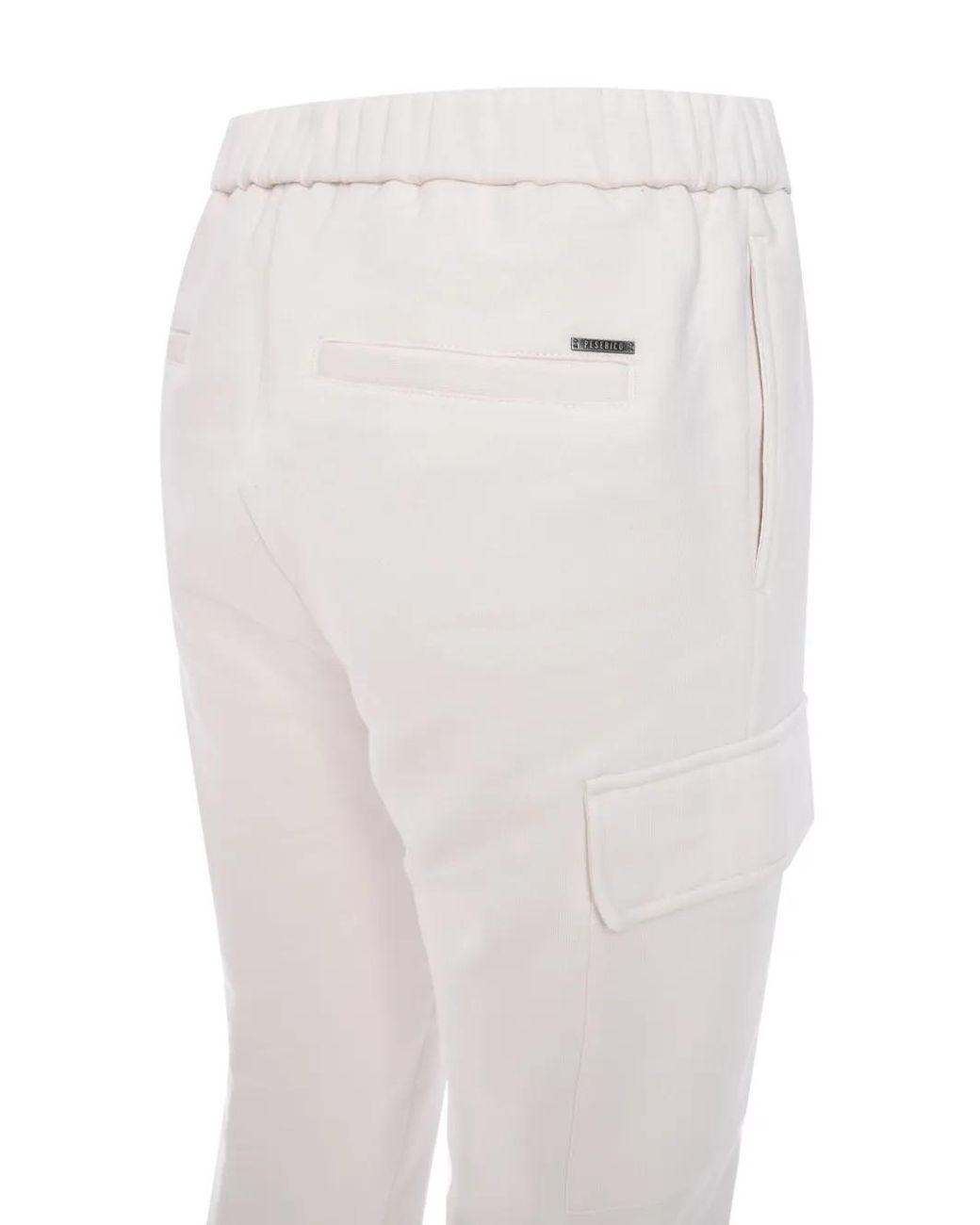 Peserico White Logo-Plaque Track Pants for men