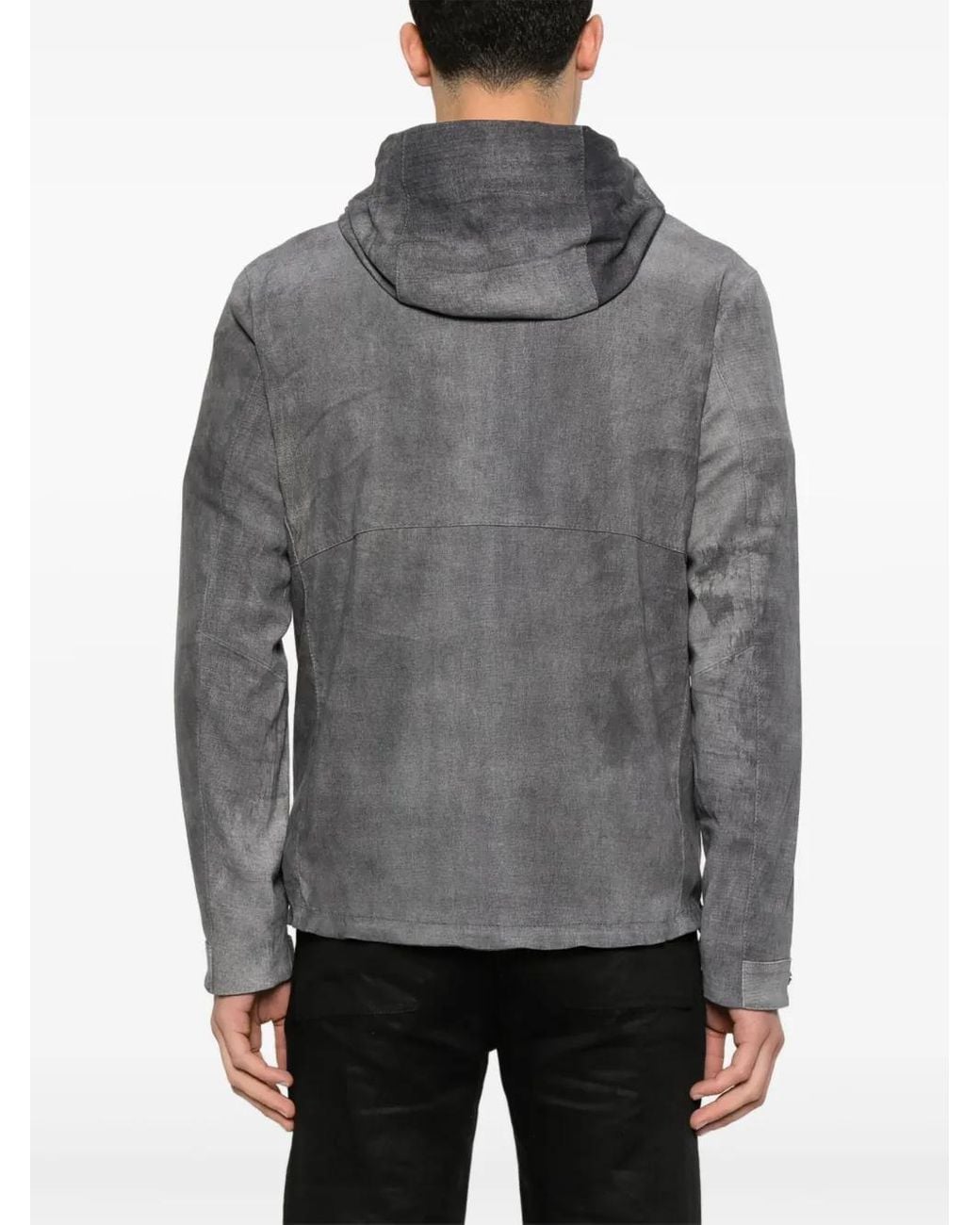 Giorgio Brato Gray Suede Jacket for men