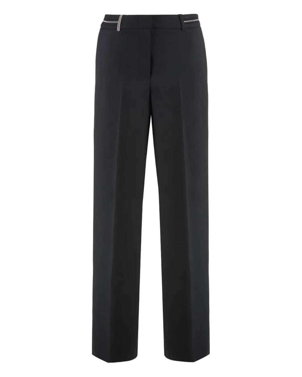 Peserico Black Embellished Trousers