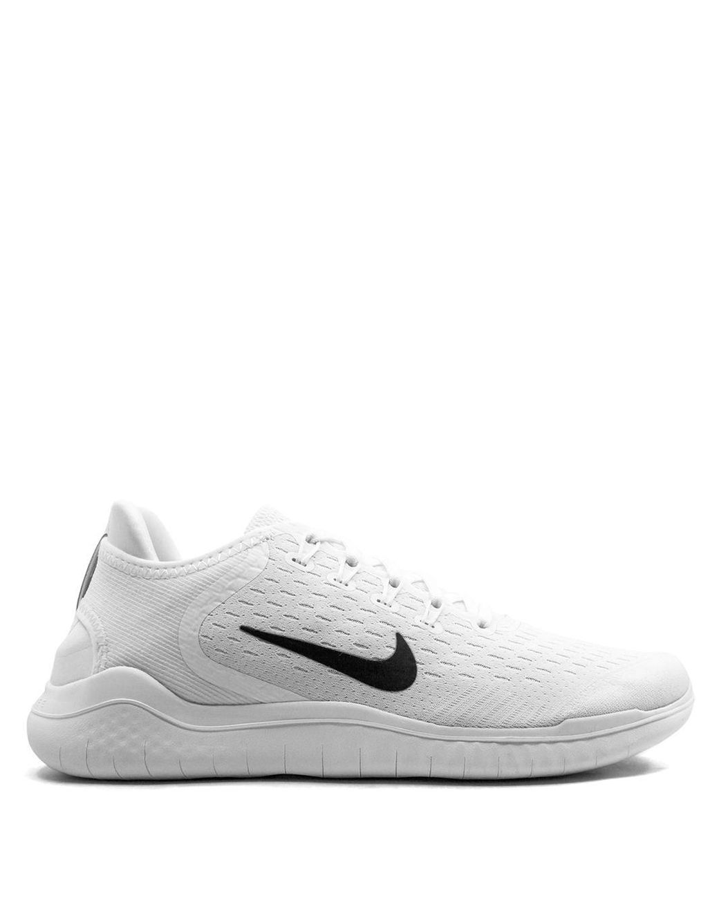 Nike Synthetic Free Rn 2018 in White,Black (White) for Men - Save 59% | Lyst