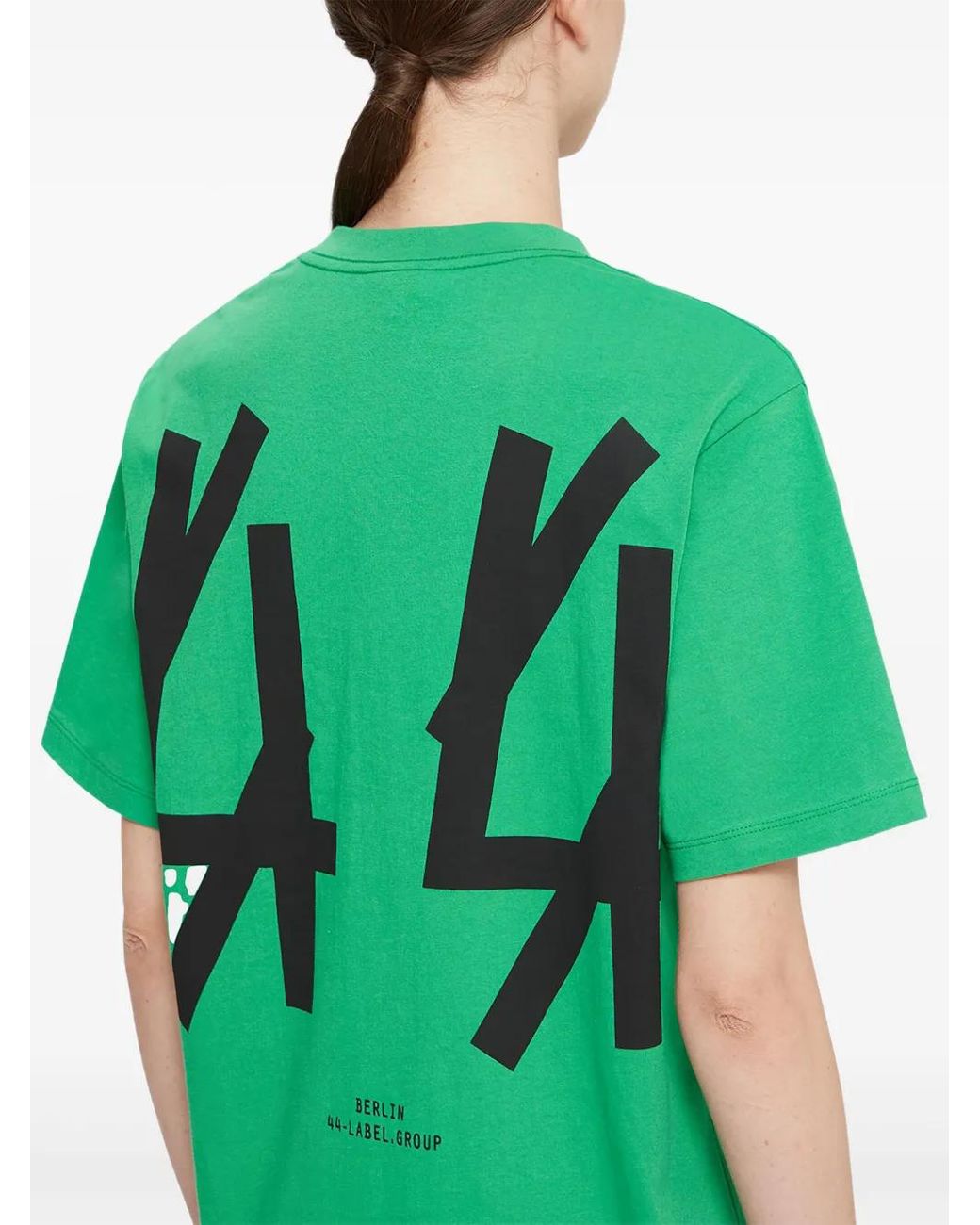Camiseta De Algodón 44 Label Group de color Green