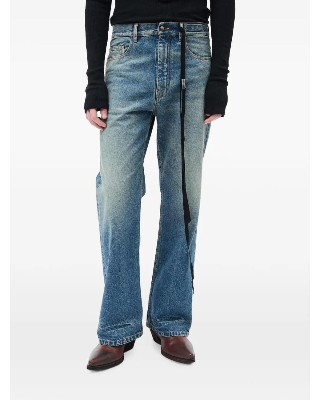 Ann Demeulemeester Blue Alarik Flared Jeans for men