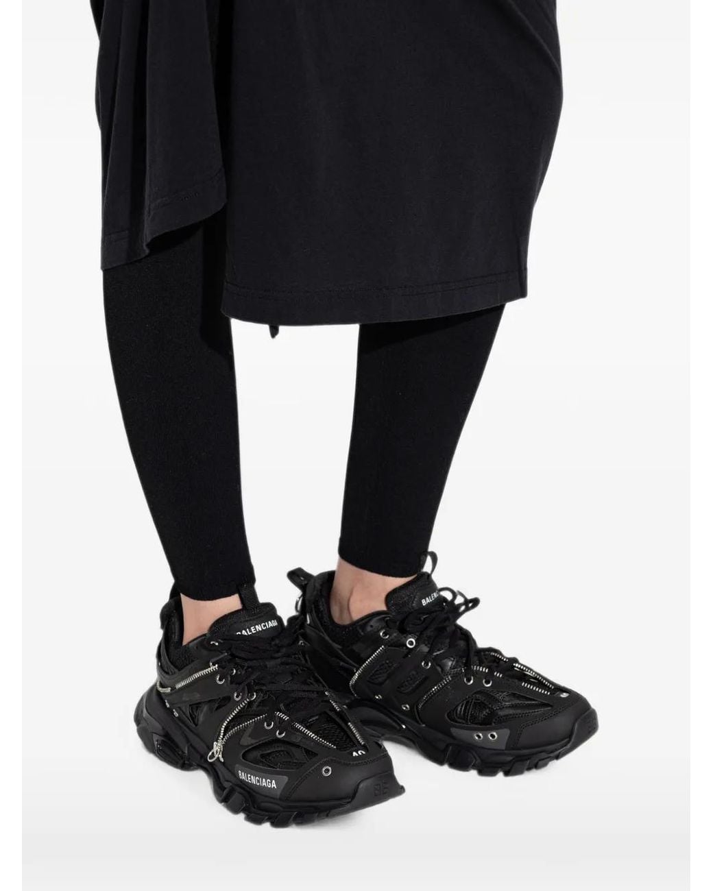 Balenciaga Black Track Zip Sneakers