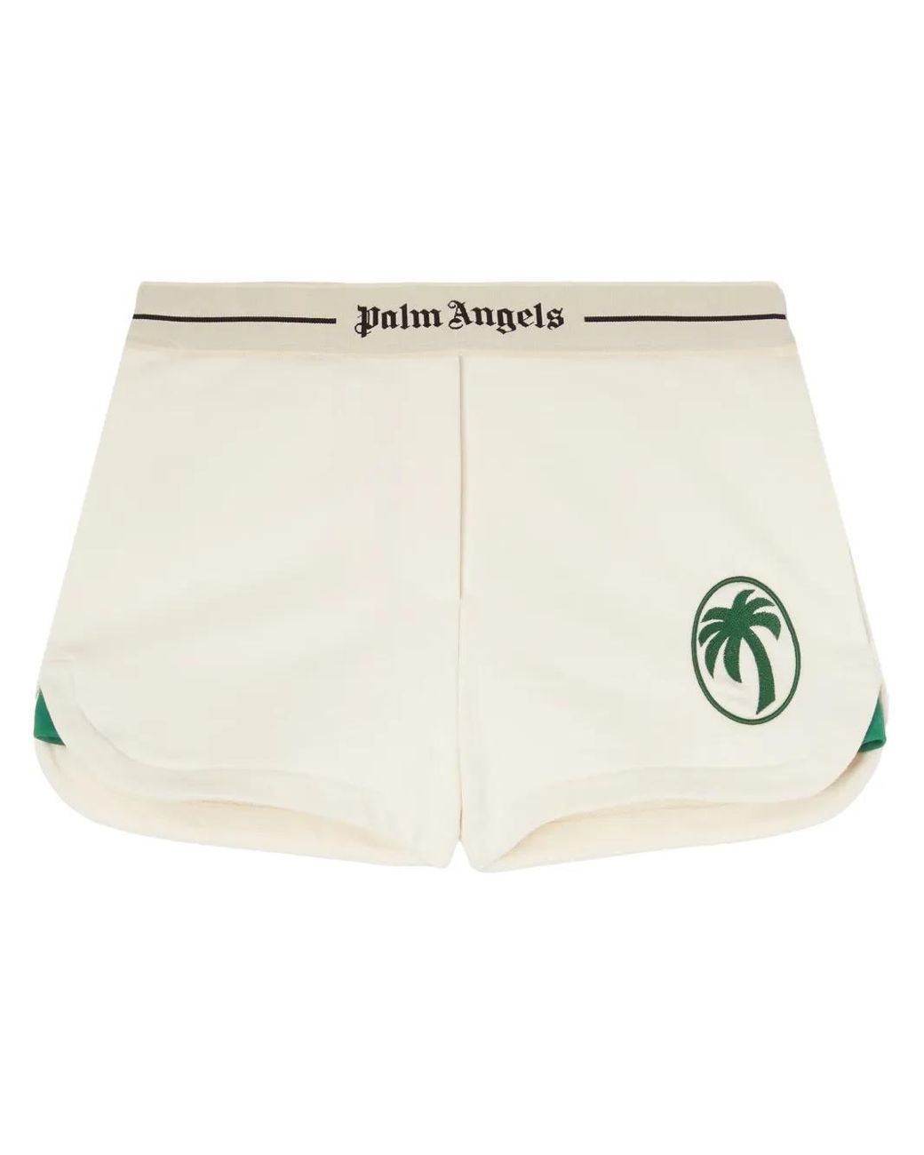 Palm Angels Natural Oval Palm Sweatshorts