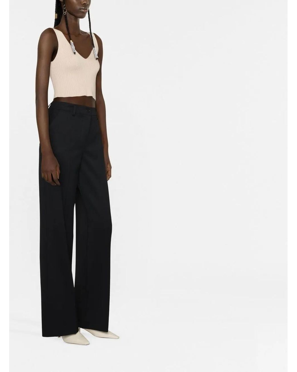 P.A.R.O.S.H. Black P.A.R.O..H. Wool Trousers