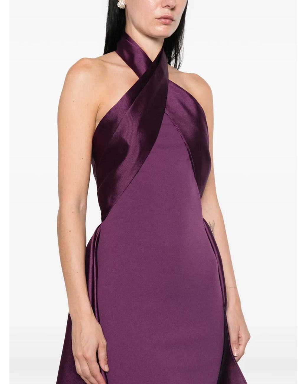 Solace London Purple Rumi Maxi Dress