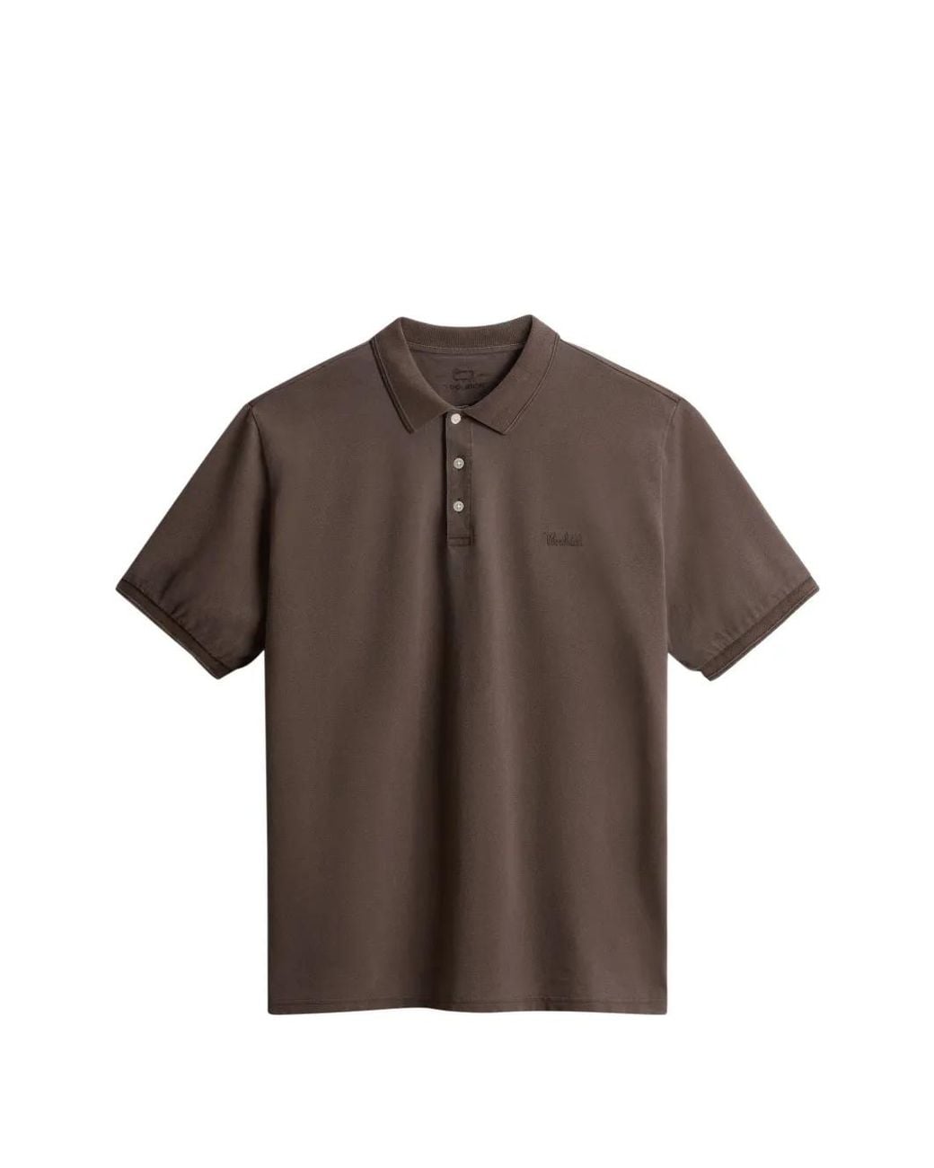 Woolrich Brown Polo Mackinack for men