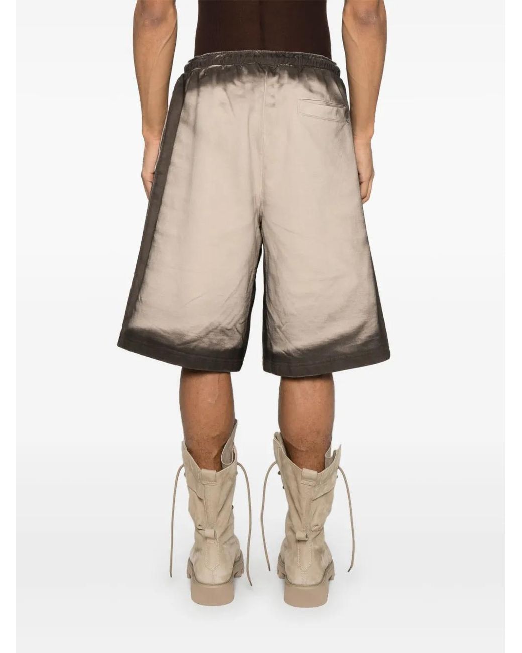 M I S B H V Natural Gradient Shorts With Elastic Waistband for men