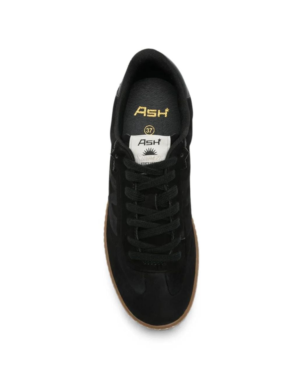 Ash Black Siena Logo-Patch Sneakers