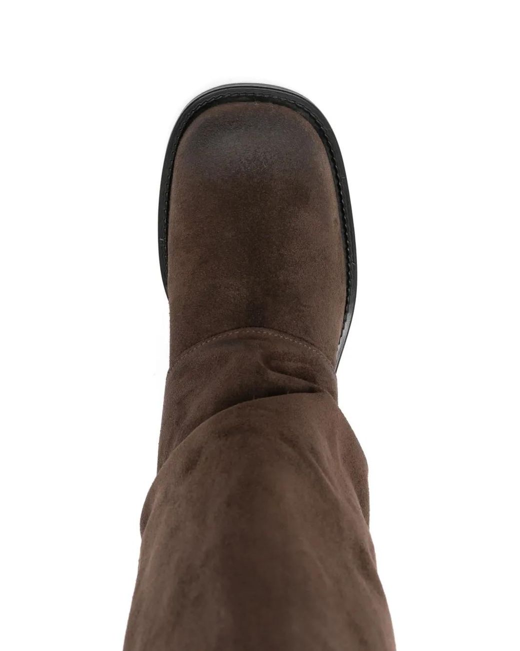 GISÉL MOIRÉ Brown 40Mm Slouchy Suede Boots