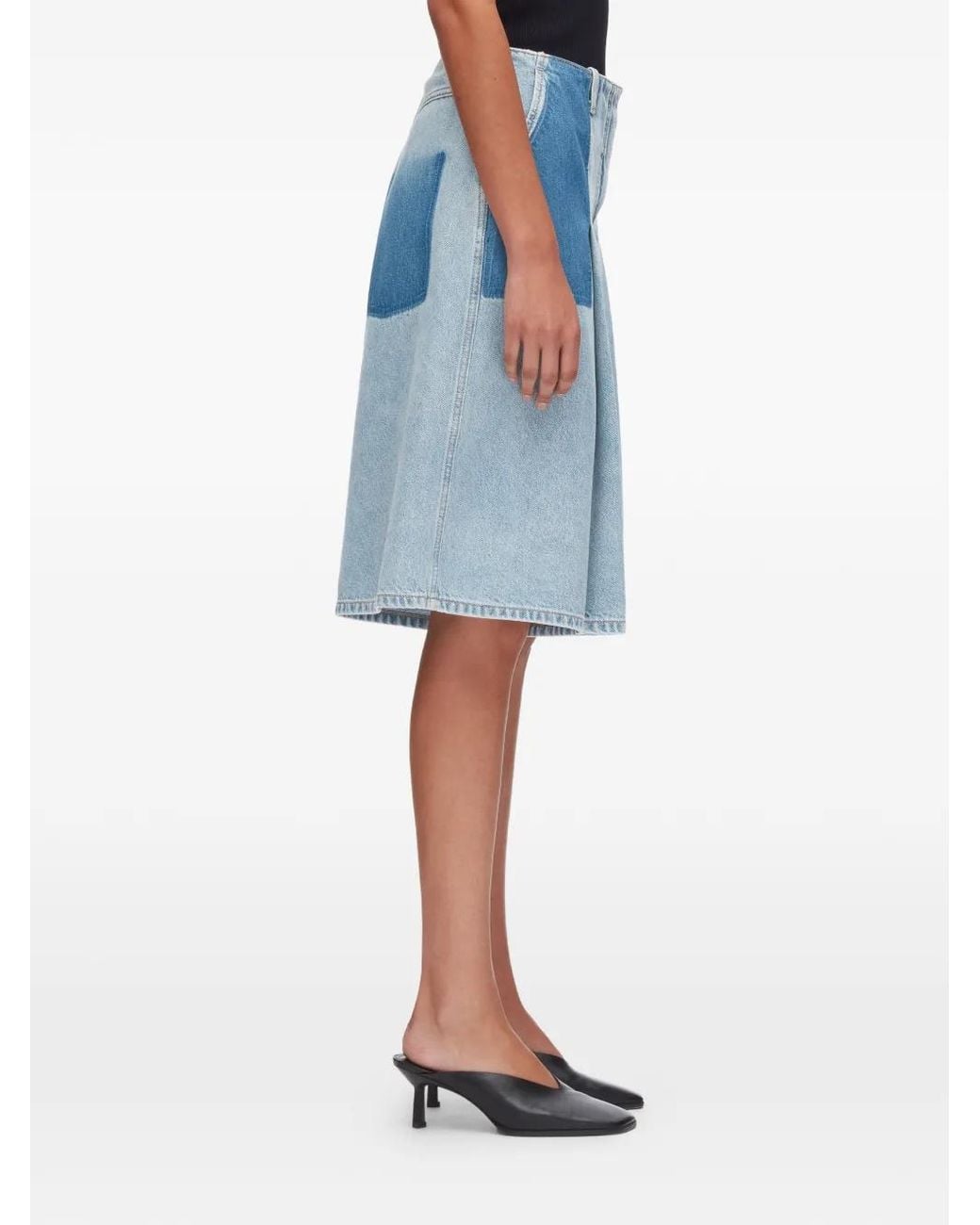 Short Plissé À Design Patchwork 3.1 Phillip Lim en coloris Blue