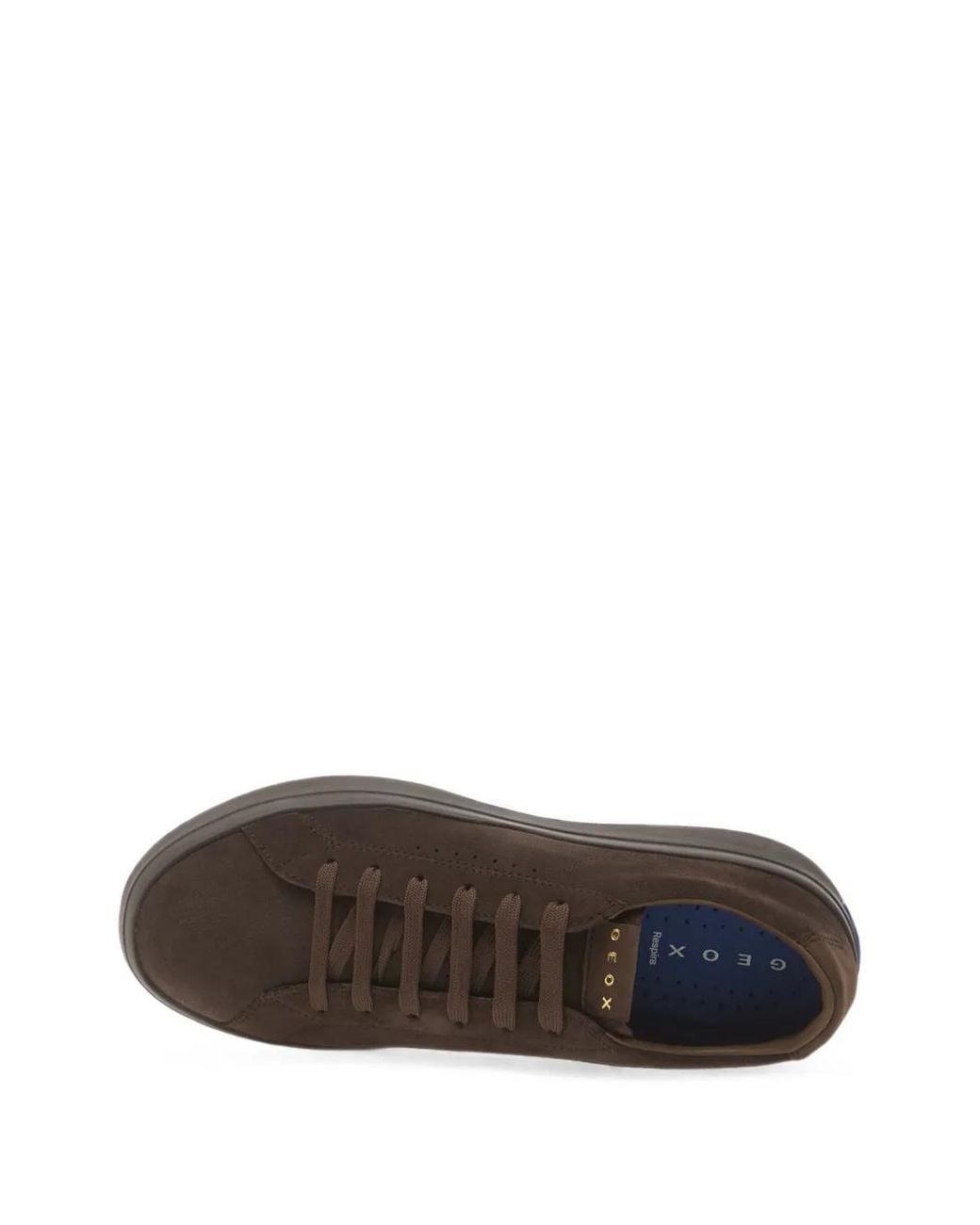Geox Brown Gxcp-03 Suede Low-Top Sneakers