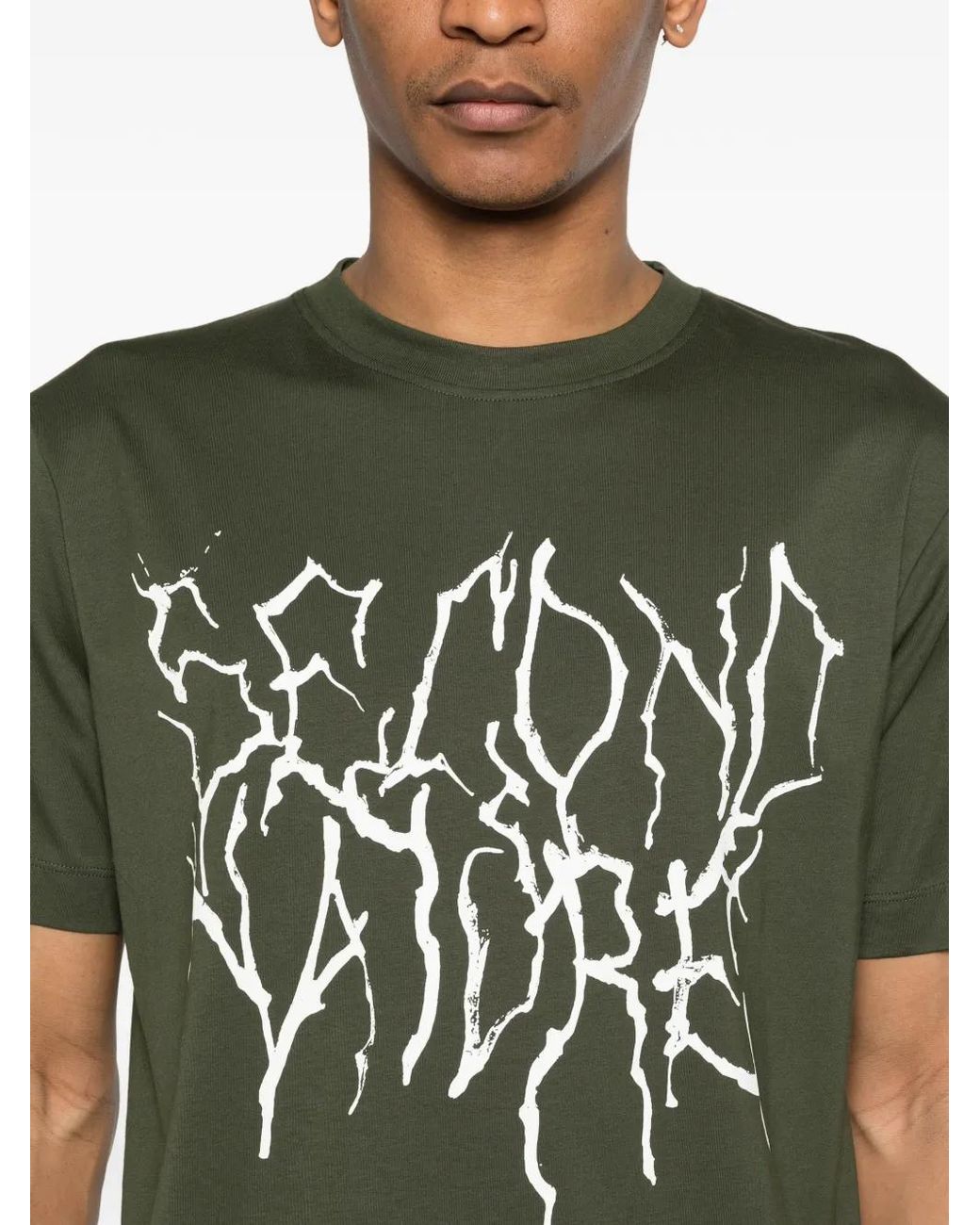 Etudes Studio Green Printed T-Shirt