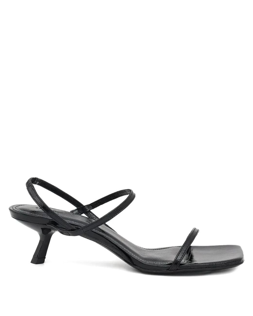 Anine Bing Black 50Mm Square-Toe Stiletto-Heel Sandals