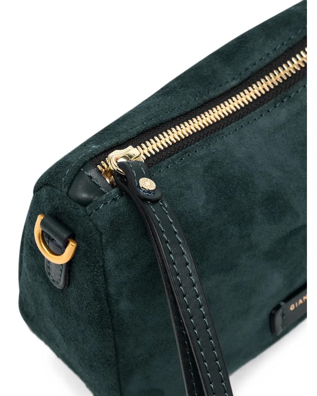Gianni Chiarini Gray Small Nora Suede Pouch Bag