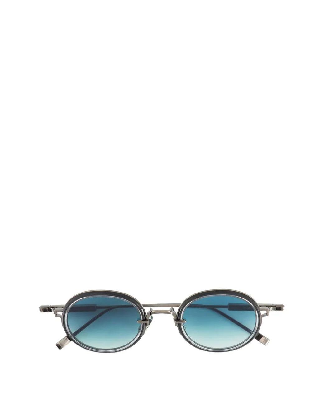 Sato Eyewear Blue Acamar Ii Round-Frame Sunglasses