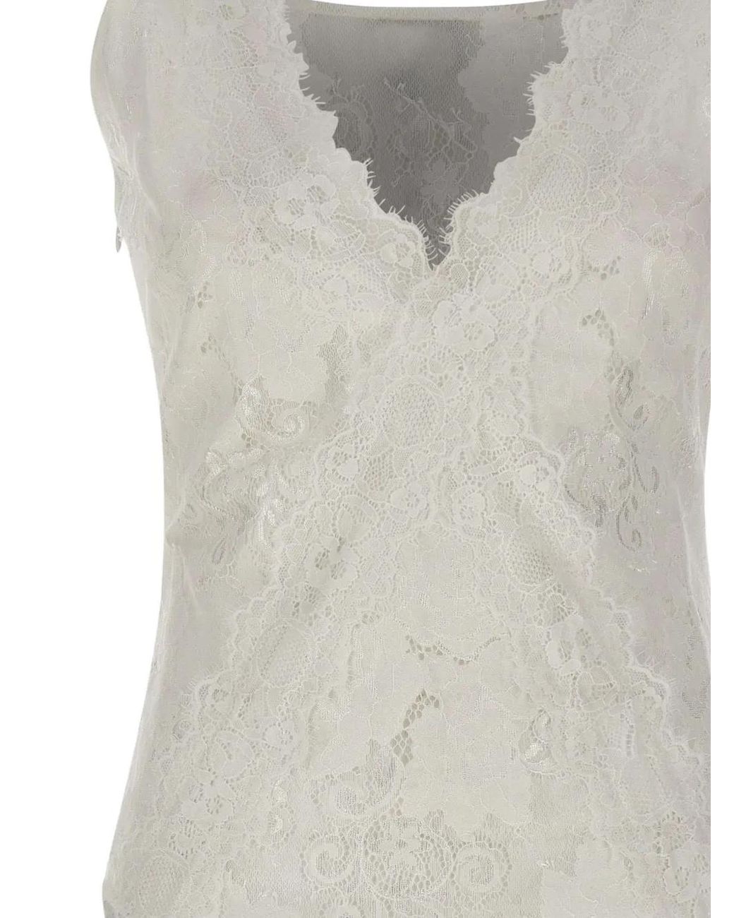 Herskind Gray Lace-Panelled Bodysuit