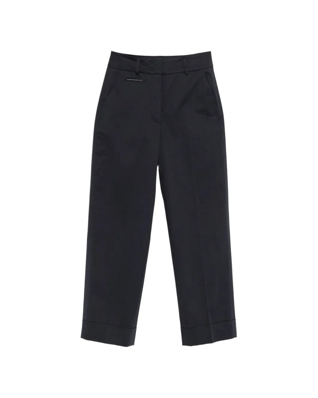 Peserico Blue Cuffed Trousers