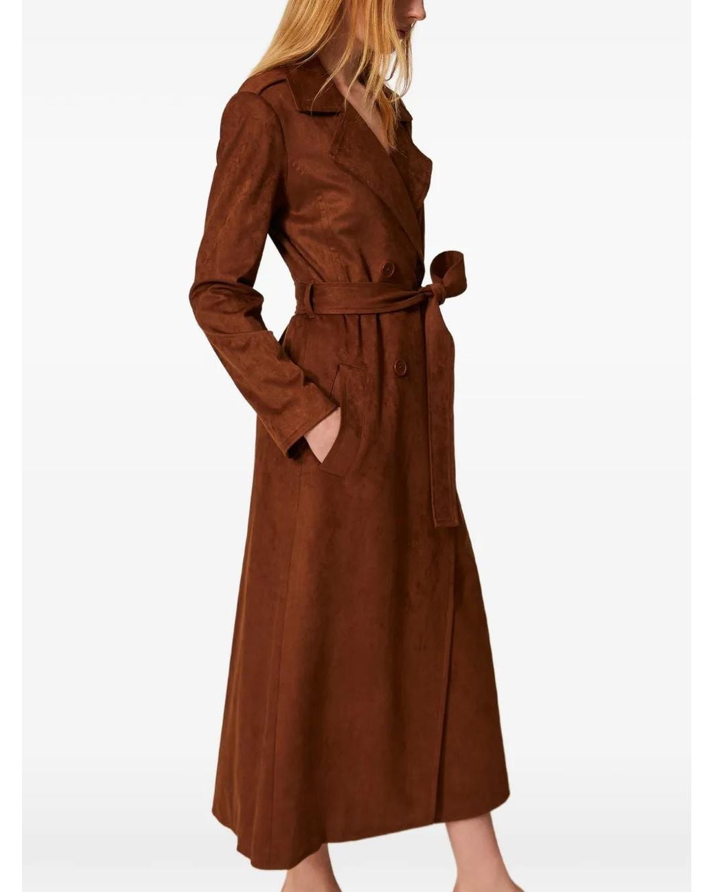 Twinset Brown Belted Trench Coat