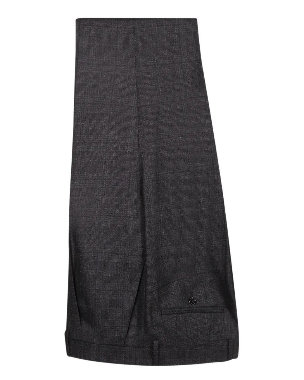 Lardini Black Check-Pattern Single-Breasted Suit for men