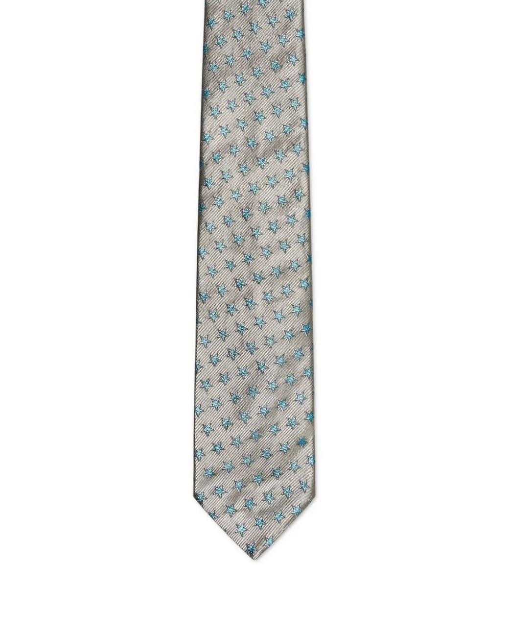 DSquared² White Patterned-Jacquard Tie for men