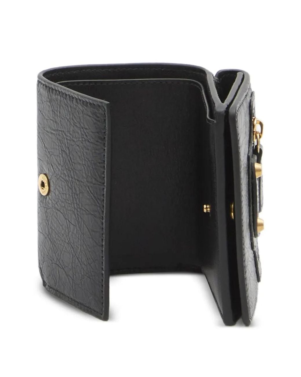 Balenciaga Black Mini City Zip Wallet
