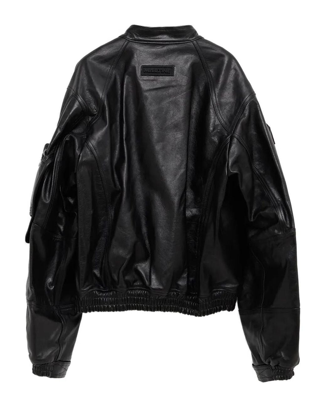 Martine Rose Black Leather Jacket for men