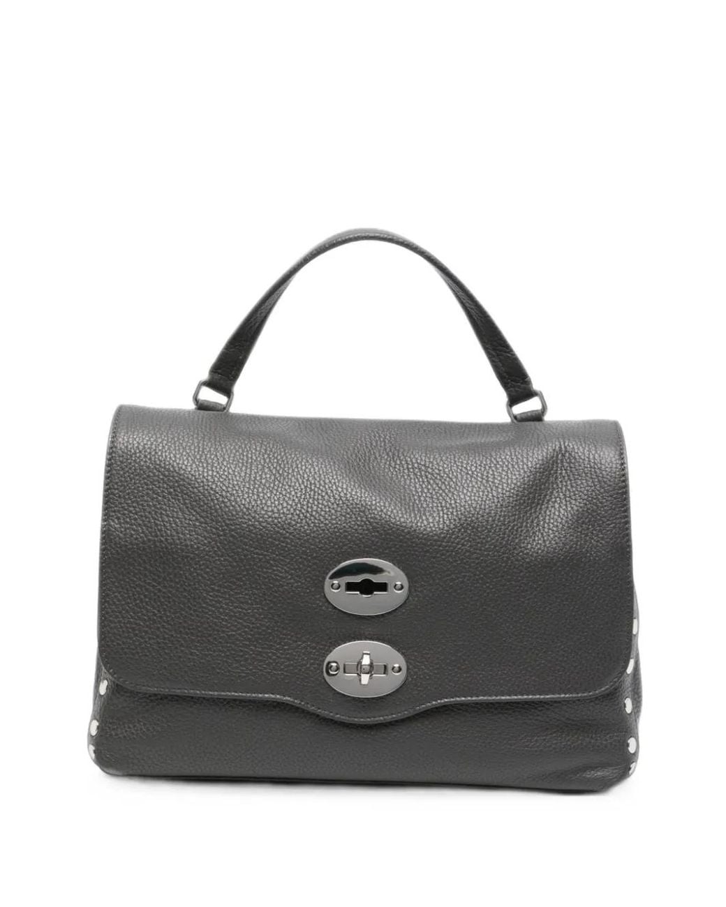 Zanellato Gray M Postina Studded Tote Bag