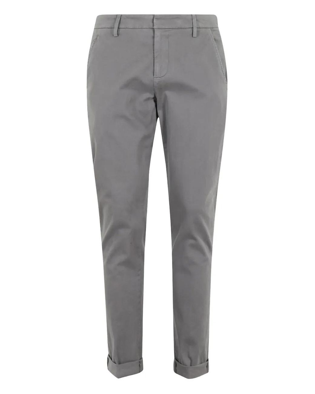 Pantalones Con Tobillos Ajustados Dondup de hombre de color Gray