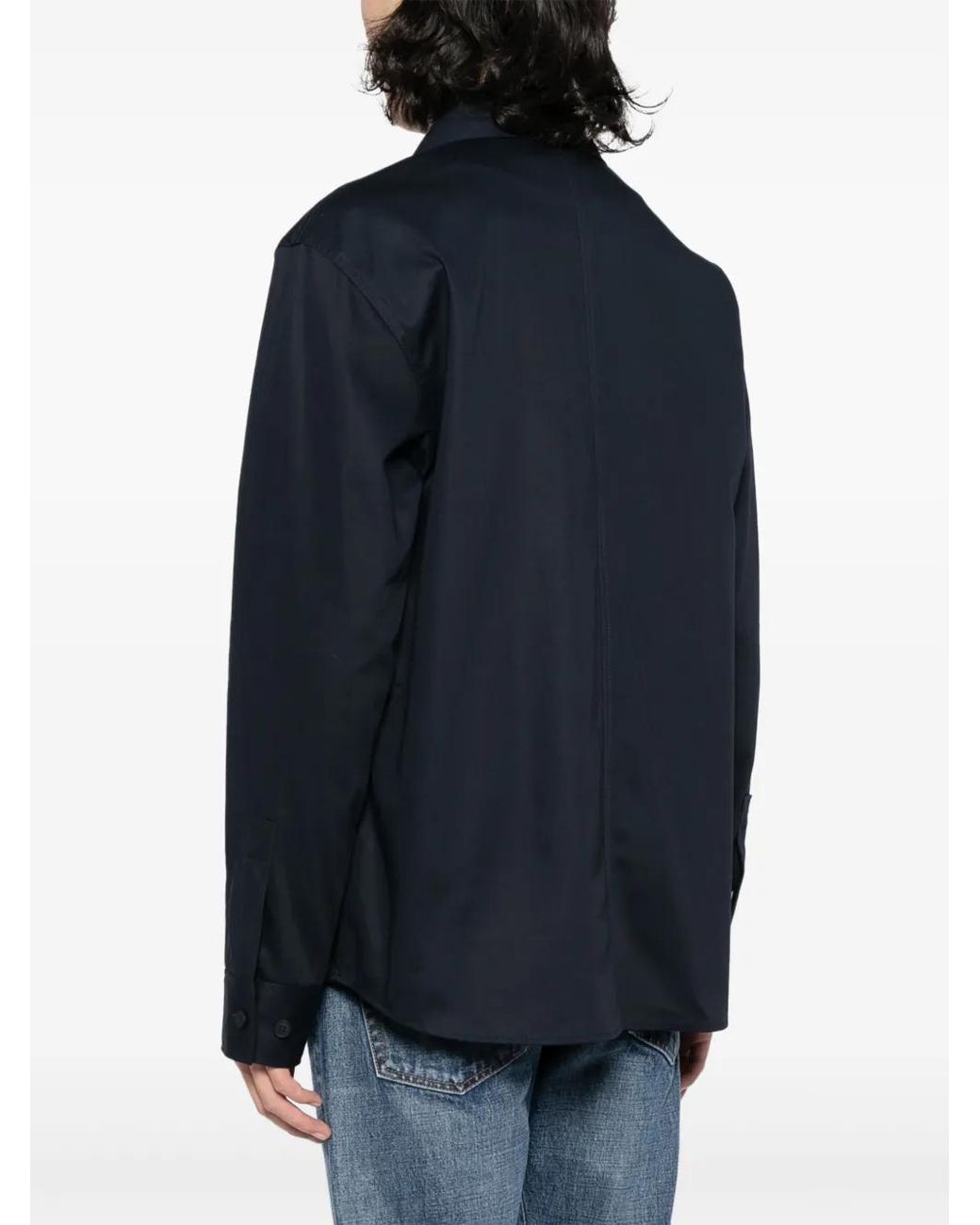 Maison Kitsuné Blue Cotton Shirt for men