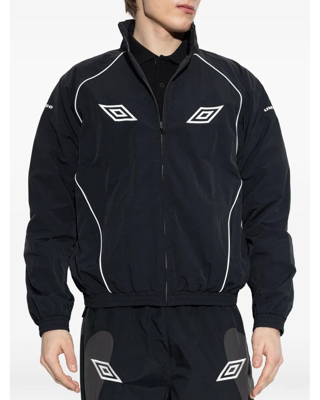 Umbro Blue Embroided-Logo Jacket for men