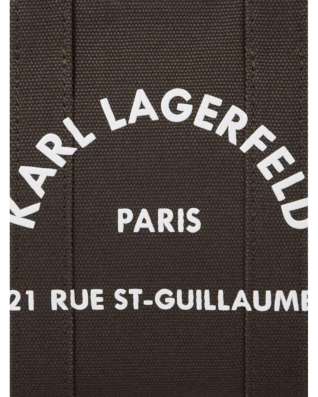 Karl Lagerfeld Black Rue St-Guillaume Mini Tote Bag