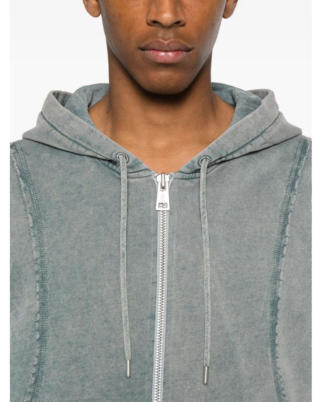 Etudes Studio Gray Raw Edges Hoodie